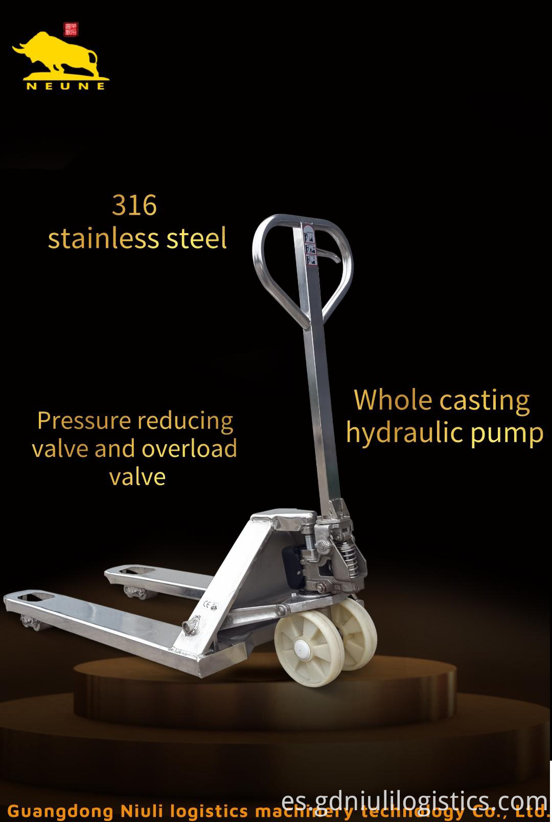 Stainless Steel Pallet Truck